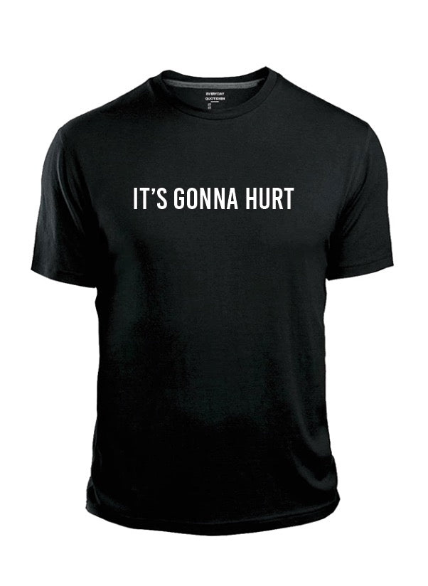 IT'S GONNA HURT Global Prenup Black Short Sleeve T-Shirt with Global Logo on the back